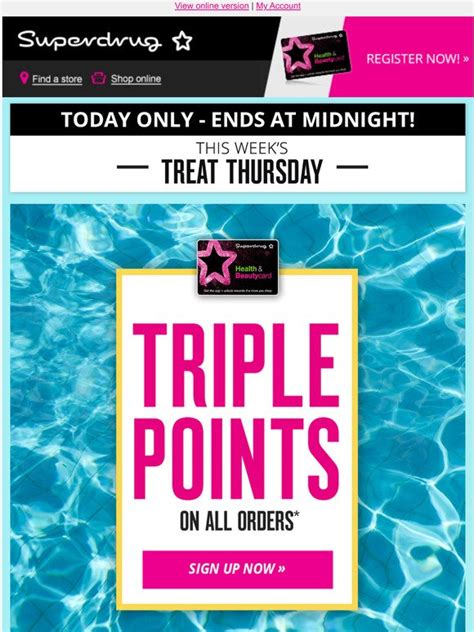 superdrug add points
